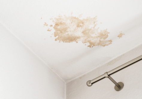 bathroom water damage