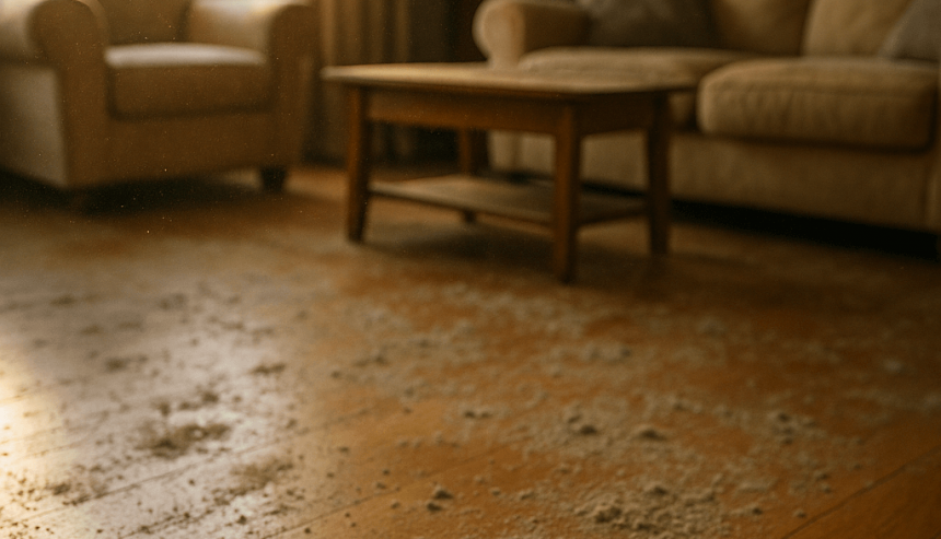 Wildfire ash and toxic lead dust inside a Huntington Park home after LA fires