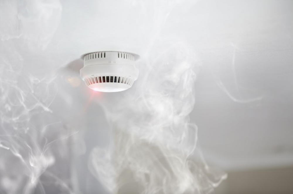 Smoke alarm in a Madison home
