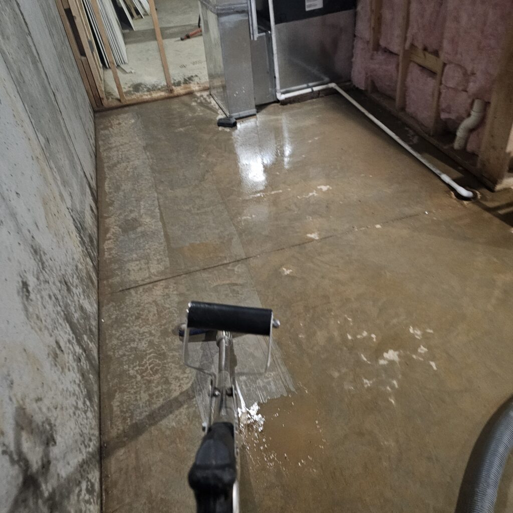 sewage backup in the basement