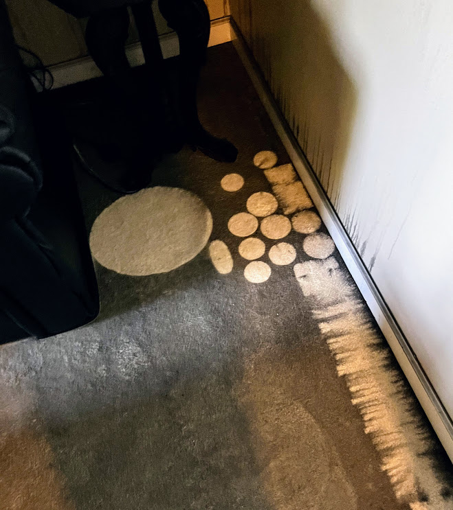 The smoke damage itself.