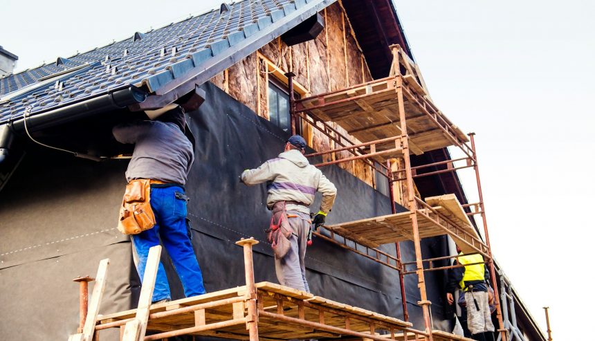 Professional cleaning mold from walls in a home