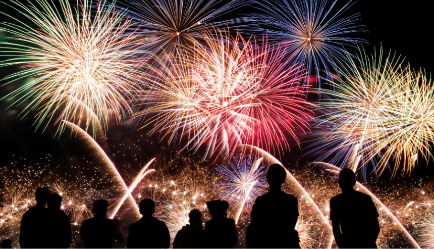 fireworks display