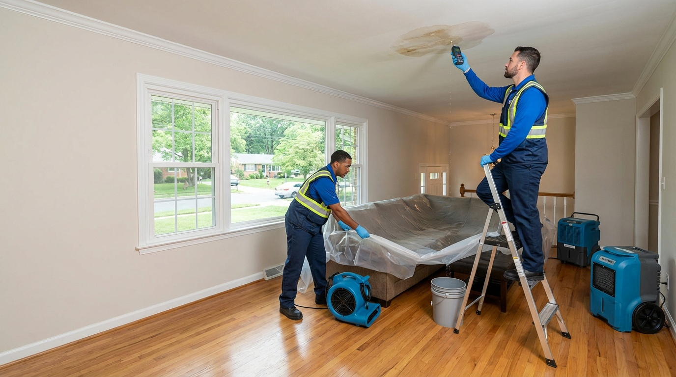 What Should You Do Immediately After Discovering a Ceiling Leak in McLean VA