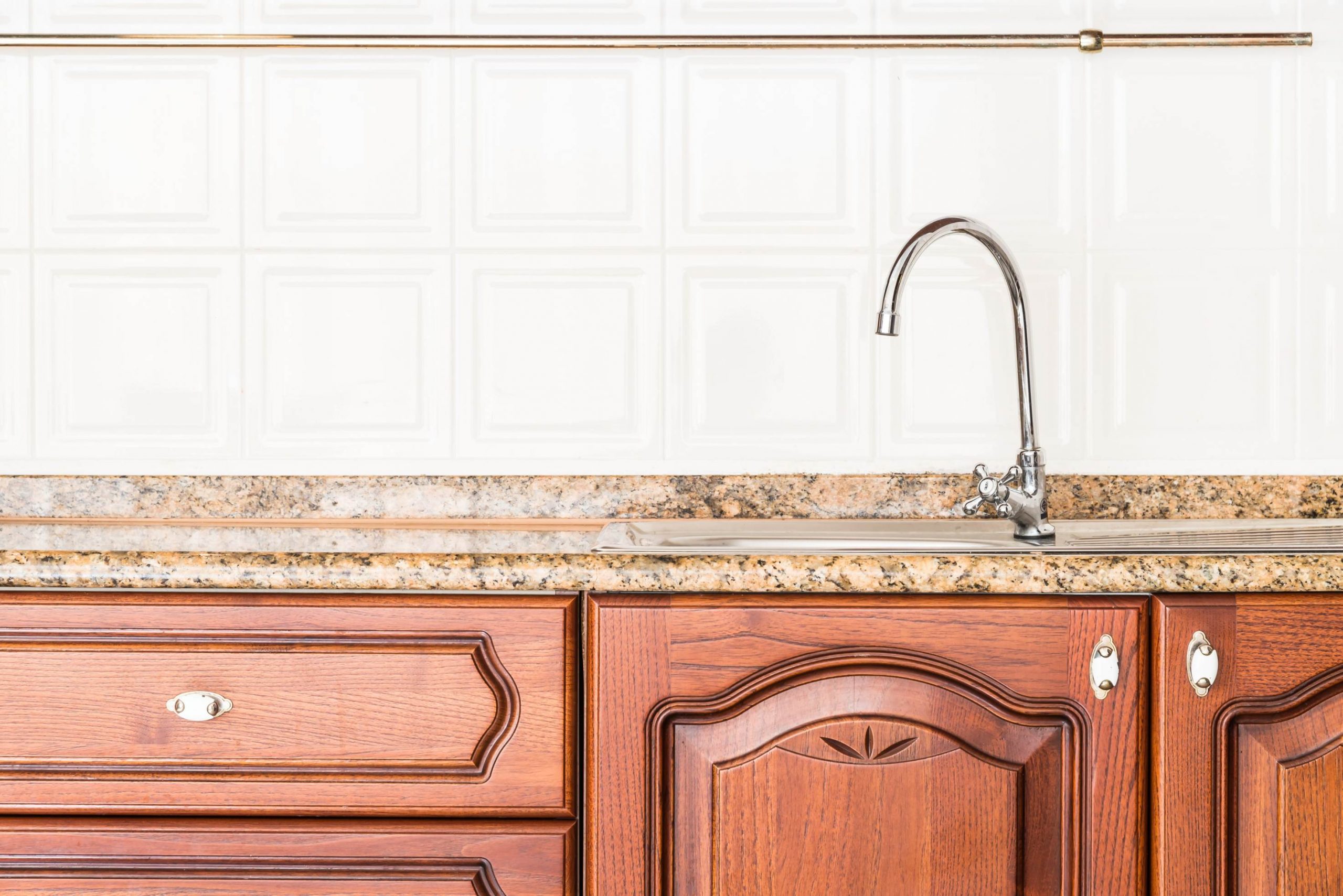 water damage to kitchen cabinets