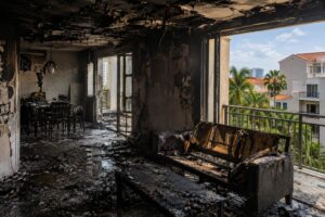 Condo Fire Damage in Coral Gables