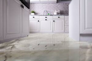 Kitchen water damage