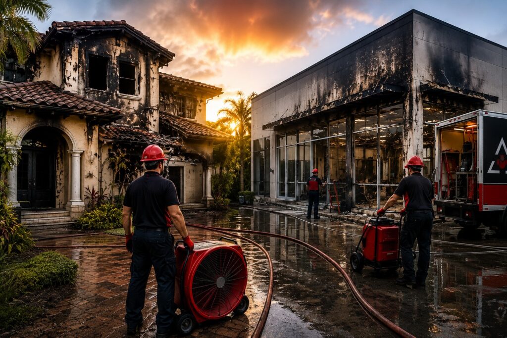 Fire Damage Restoration in Coral Gables