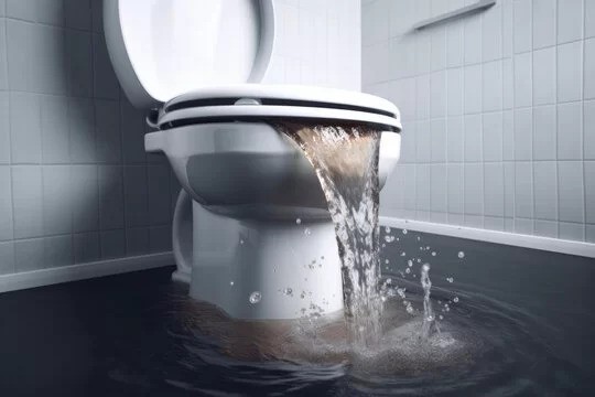Toilet Overflow Cleanup