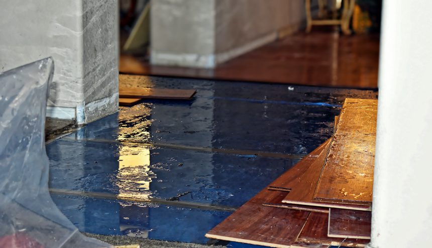 Water damage in home