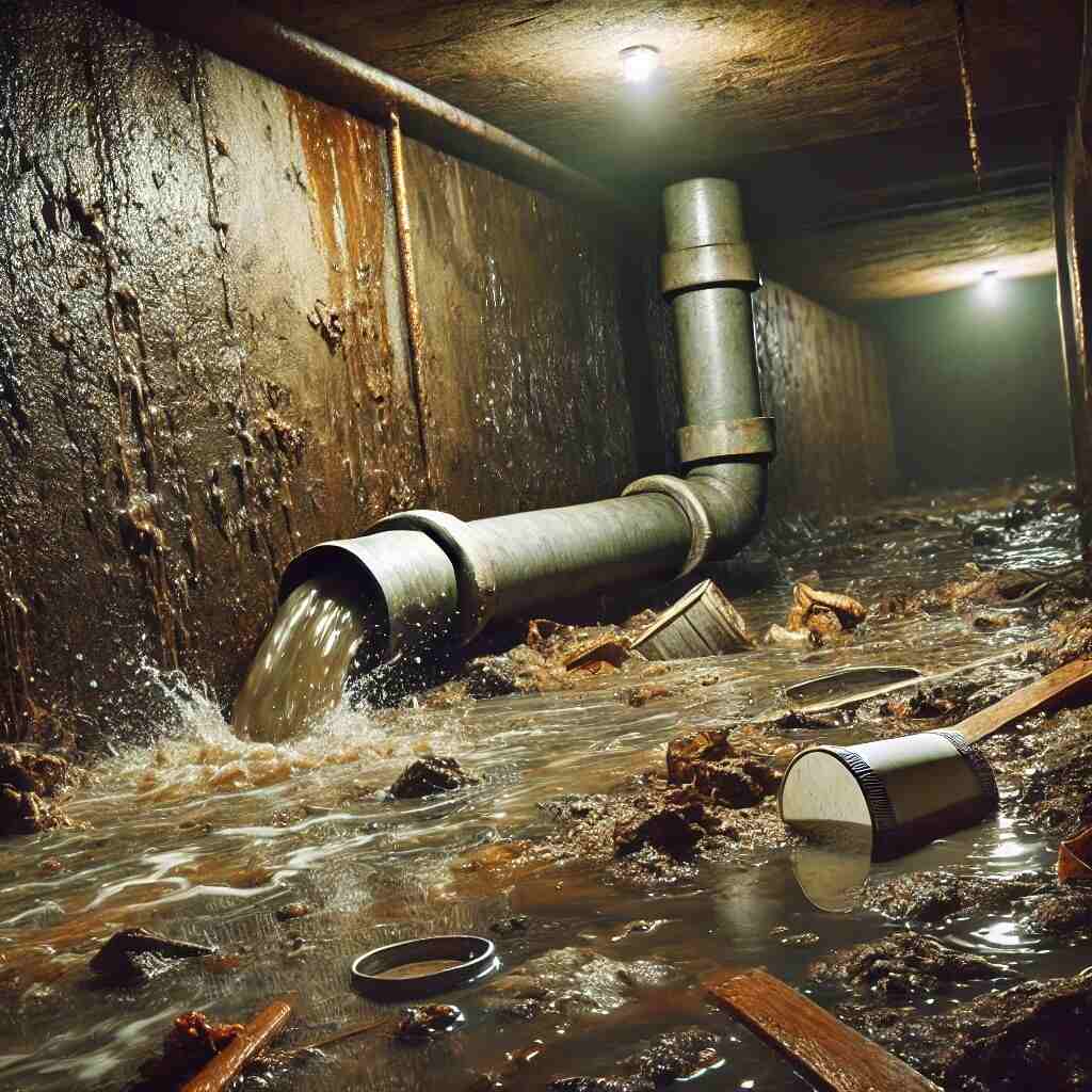 sewage backup cleanup