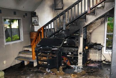 fire and water damage