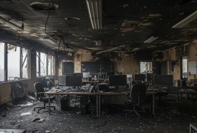 Commercial fire cleanup