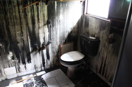 Fire Damaged Bathroomnn