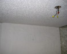 Ceiling light disconnected in process of fire damage restoration by PuroClean of South Miami Miami FL