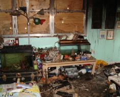 Living room aquariums before fire damage restoration by PuroClean of South Miami Miami FL