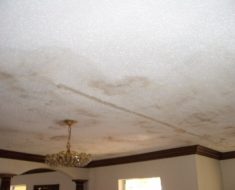 Roof damaged by water before the water damage remediation process by PuroClean of South Miami Miami FL