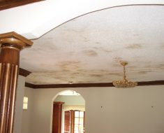 Water leak on ceiling before the start of water damage remediation by PuroClean of South Miami Miami FL