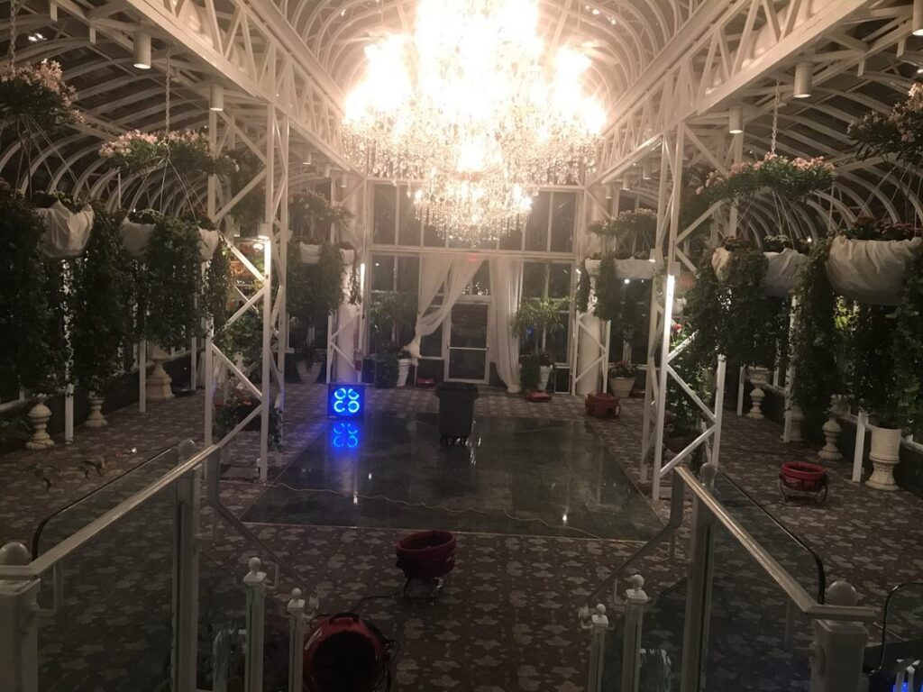 when water threatens to wreck a wedding after shot