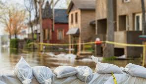 sandbags near a house