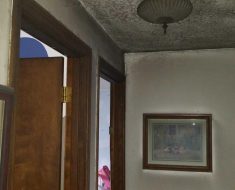 Hall - fire damage restoration