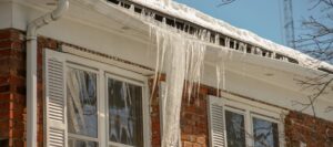 Winter Storm Damage -Ice Dam