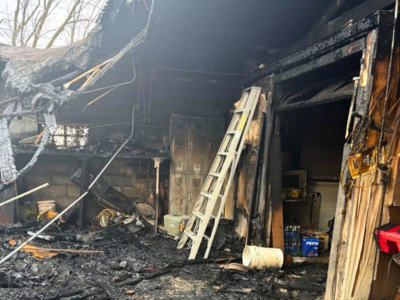 Professional emergency fire damage cleanup services restoring residential property after a fire.