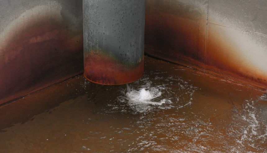 Sewage backup in a basement