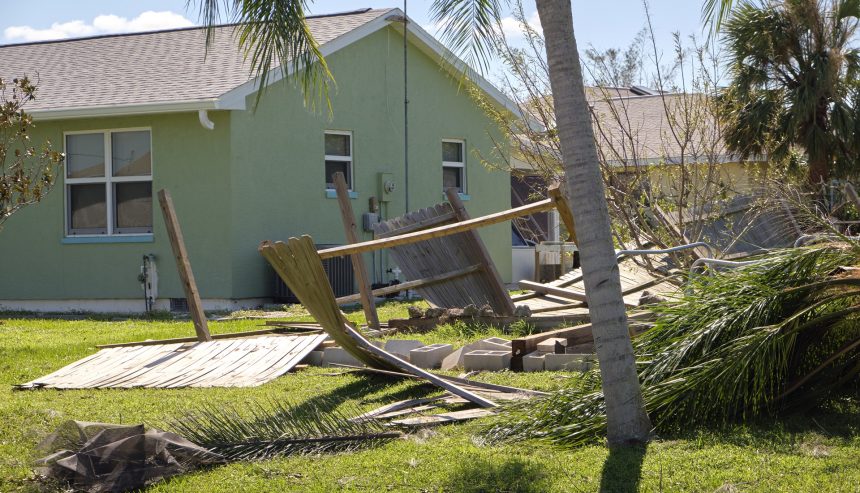Home debris after hurricane damage image by PuroClean
