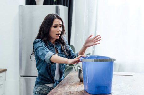 Water leak in kitchen cleanup service image from PuroClean