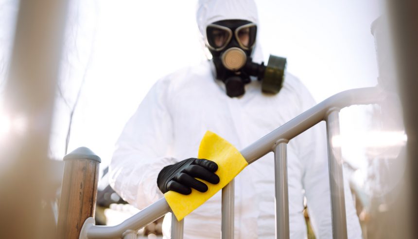 Disinfection of a playground by PuroClean