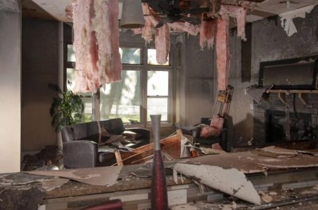 house with water damage