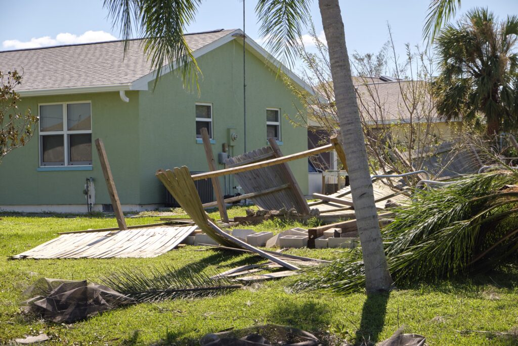 Home debris after hurricane damage image by PuroClean