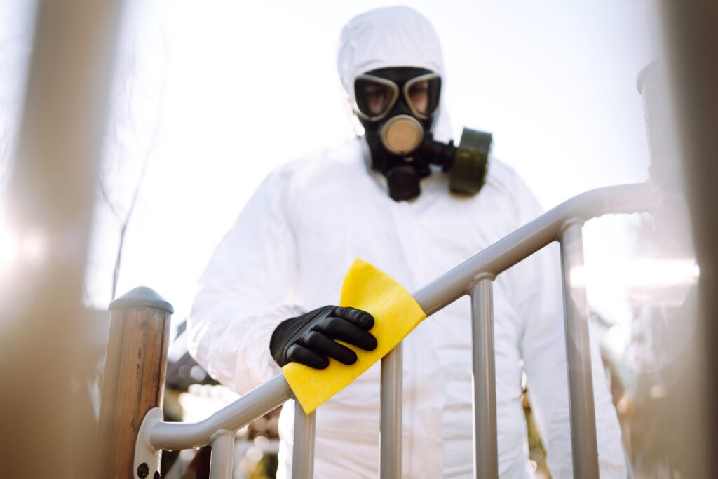 Disinfection of a playground by PuroClean