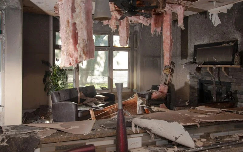 house with water damage