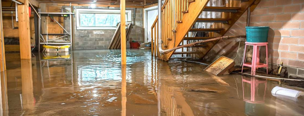 basement flooding remediation Newton