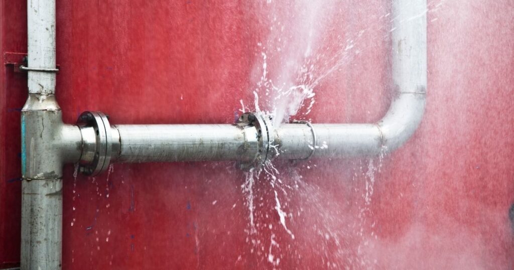 leaking pipe which can be one of the top causes of water damage