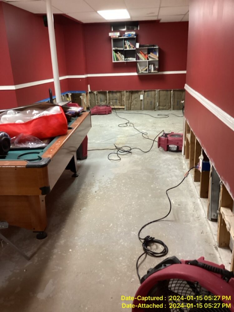 basement restoration in Blue Bell