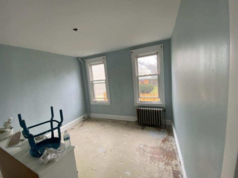 After the mold removal process was completed, the construction team was able to restore the room to its pre-damaged condition.