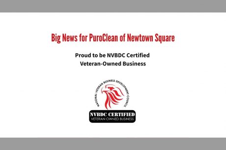VBDC certified veteran-owned business logo with PuroClean branding