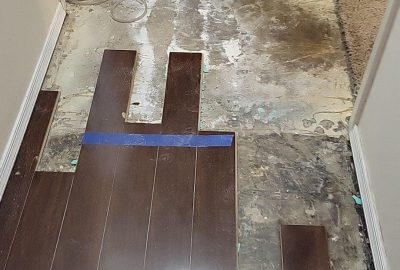 HVAC condensate line leak