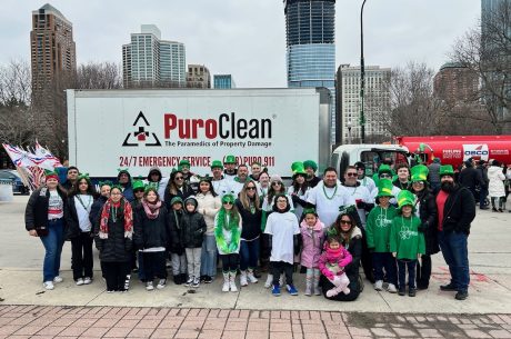 PuroClean Disaster Services celebrated St. Patrick's Day by attending the parade.