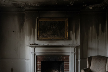 The fireplace caused smoke damage, how do I clean it?