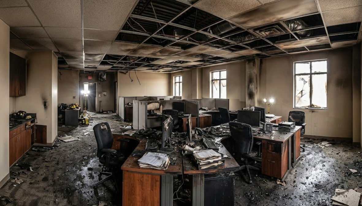 Professional Office Building Fire Damage Restoration in Tacoma WA