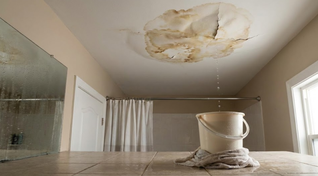 Fix Dangerous Ceiling Water Damage in Tacoma | Bathroom Repair