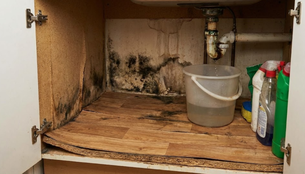 Early Signs and Cost of Water Damage under Kitchen Sink