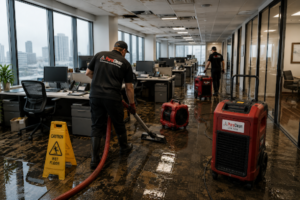 Inside Commercial Property Restoration for Flooded Office Floors
