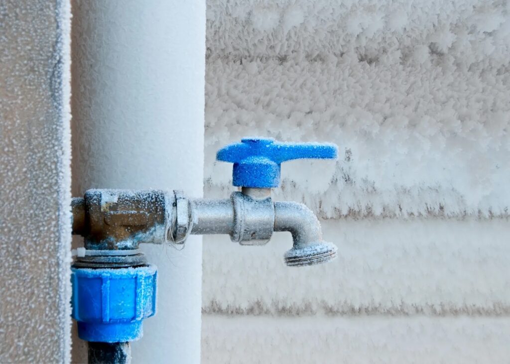 Frozen pipe, freeze