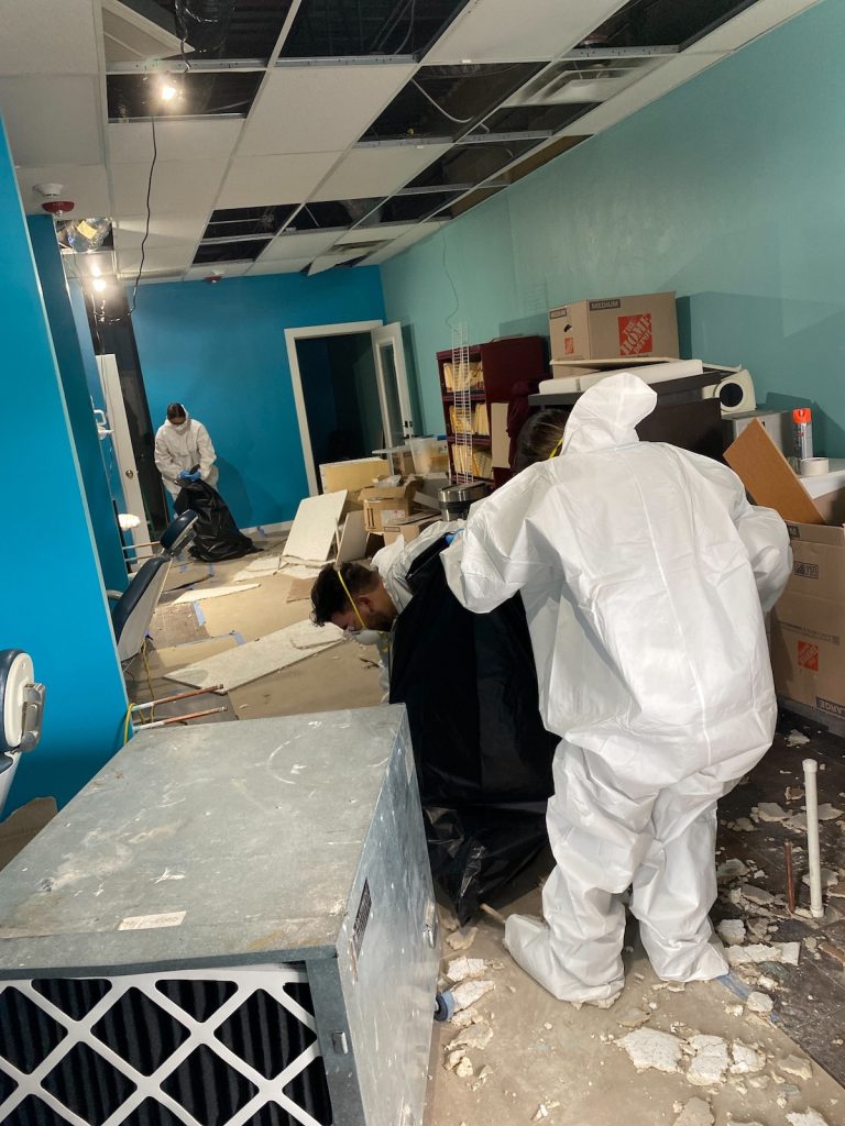 The fire damage restoration was significant.