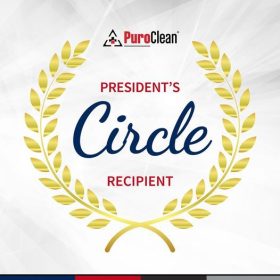 Recipient for the PuroClean President's Circle distinction